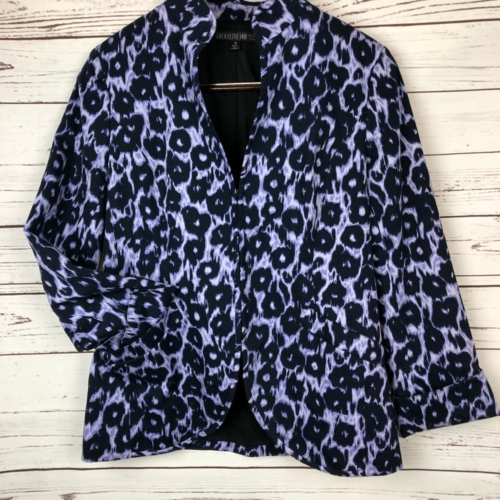 Lafayette 148 Animal Print Blazer